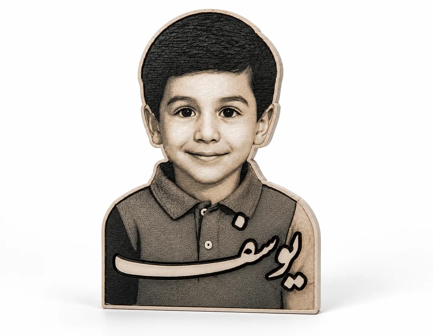Photo portrait plaque